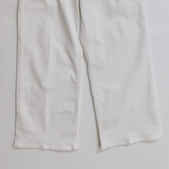 NWT!! J. CREW Slim Wide Jeans Stacked Buttons Solid White Size 30 Petite 30P - Picture 5 of 16